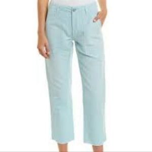 AMO Army Babe Linen Cargo Pants in Seafoam Size 24